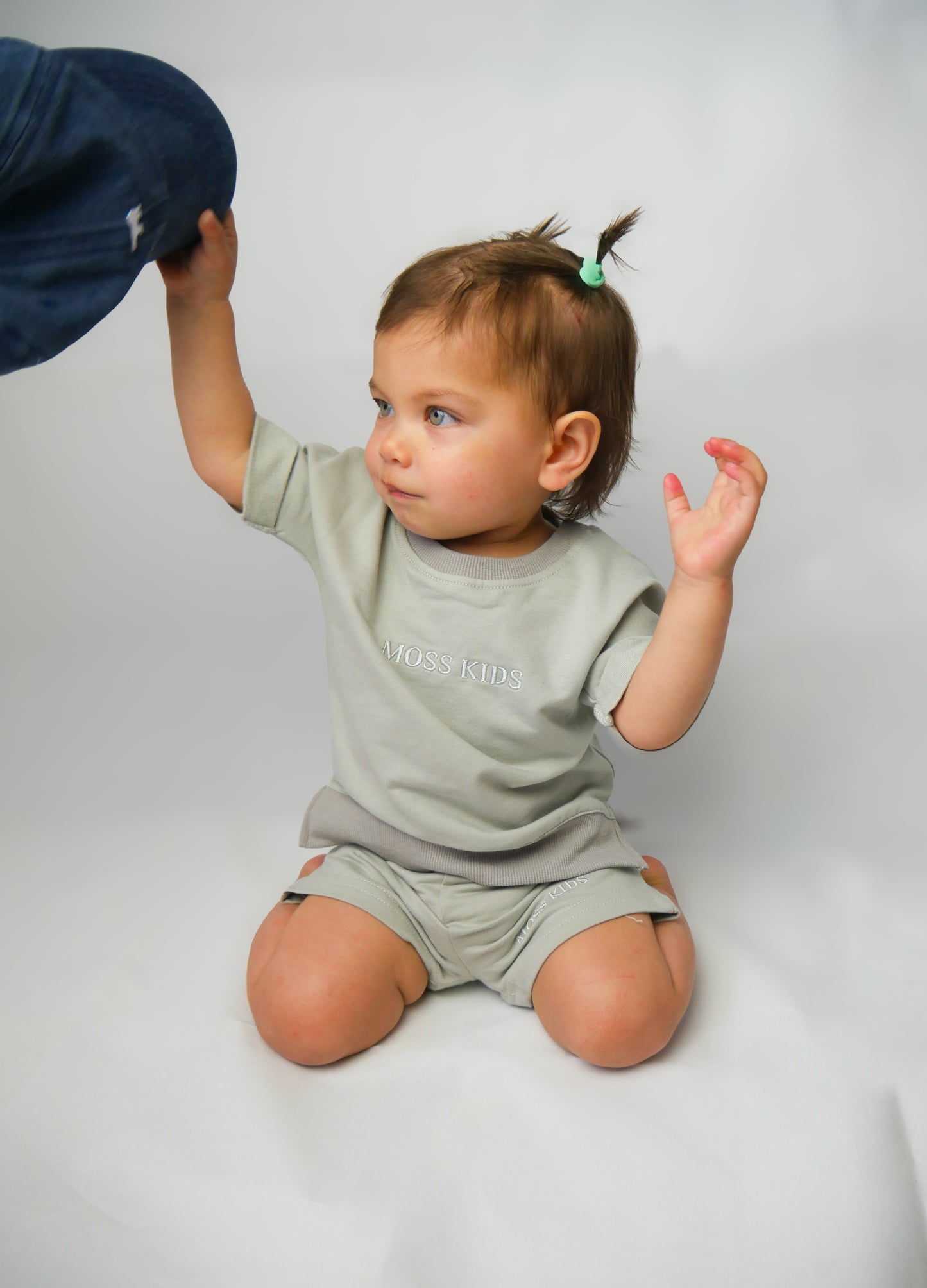 Moss All Day Tee-Short Set (Moss Grey)