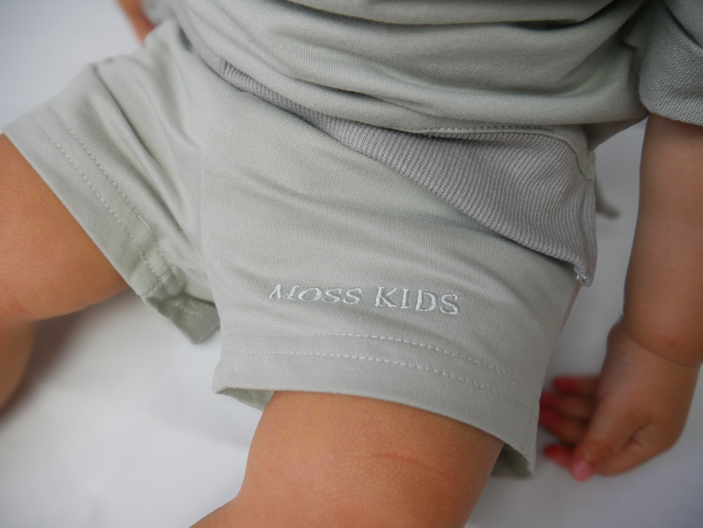 Moss All Day Tee-Short Set (Moss Grey)