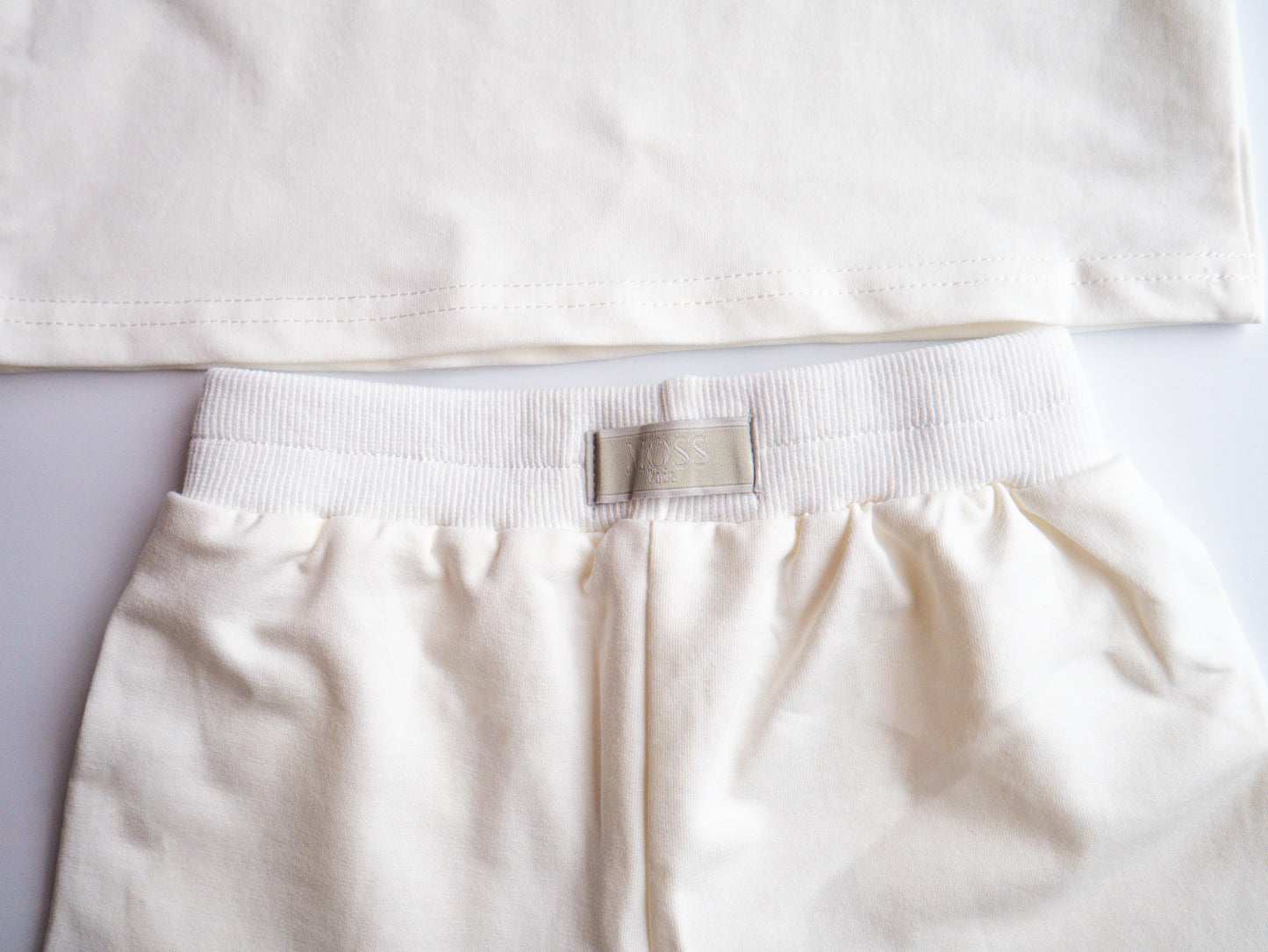 Moss Core Tee-Short Set (Off White)