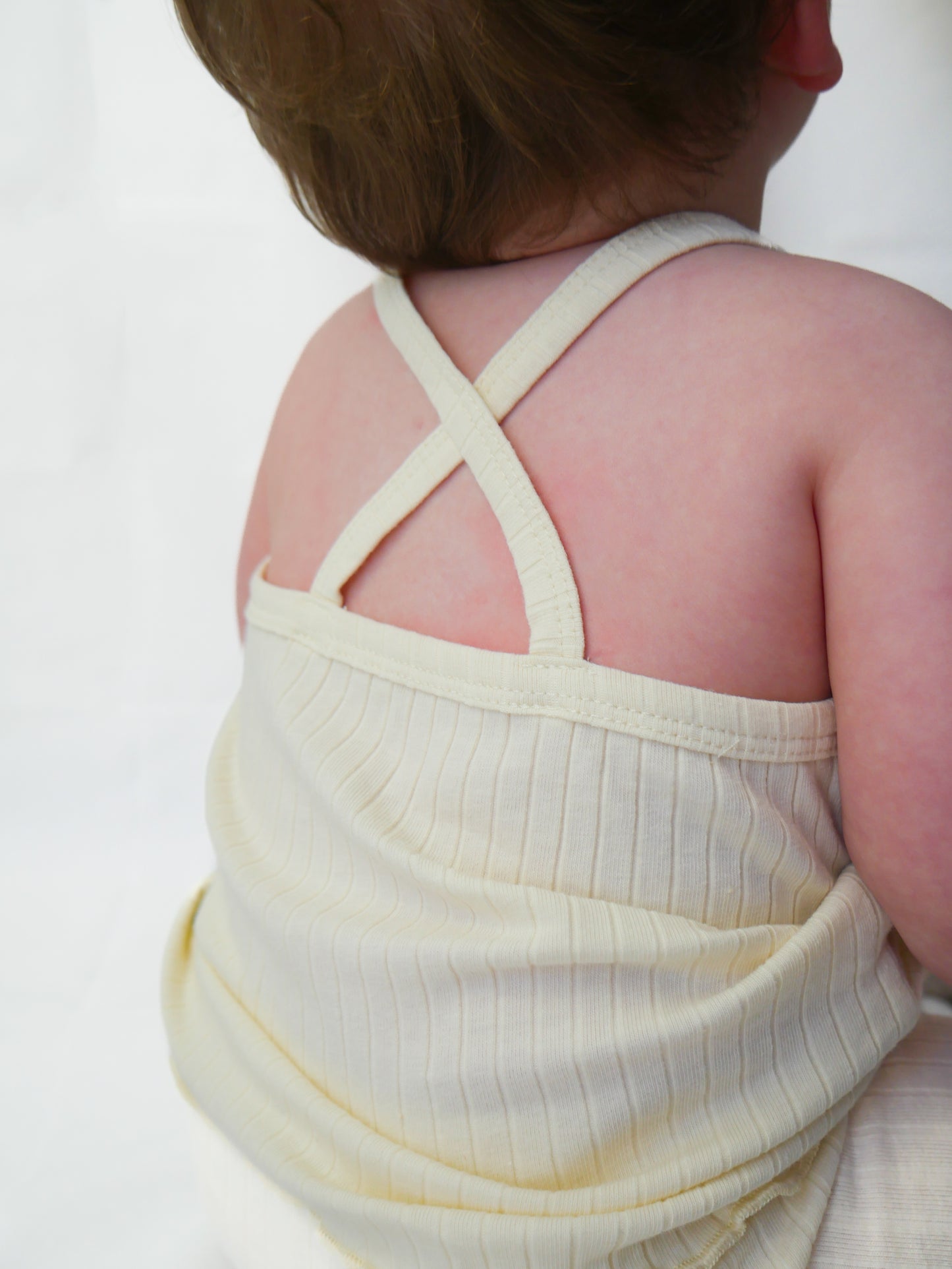Playroom Singlet-Short Set (Misty Yellow)