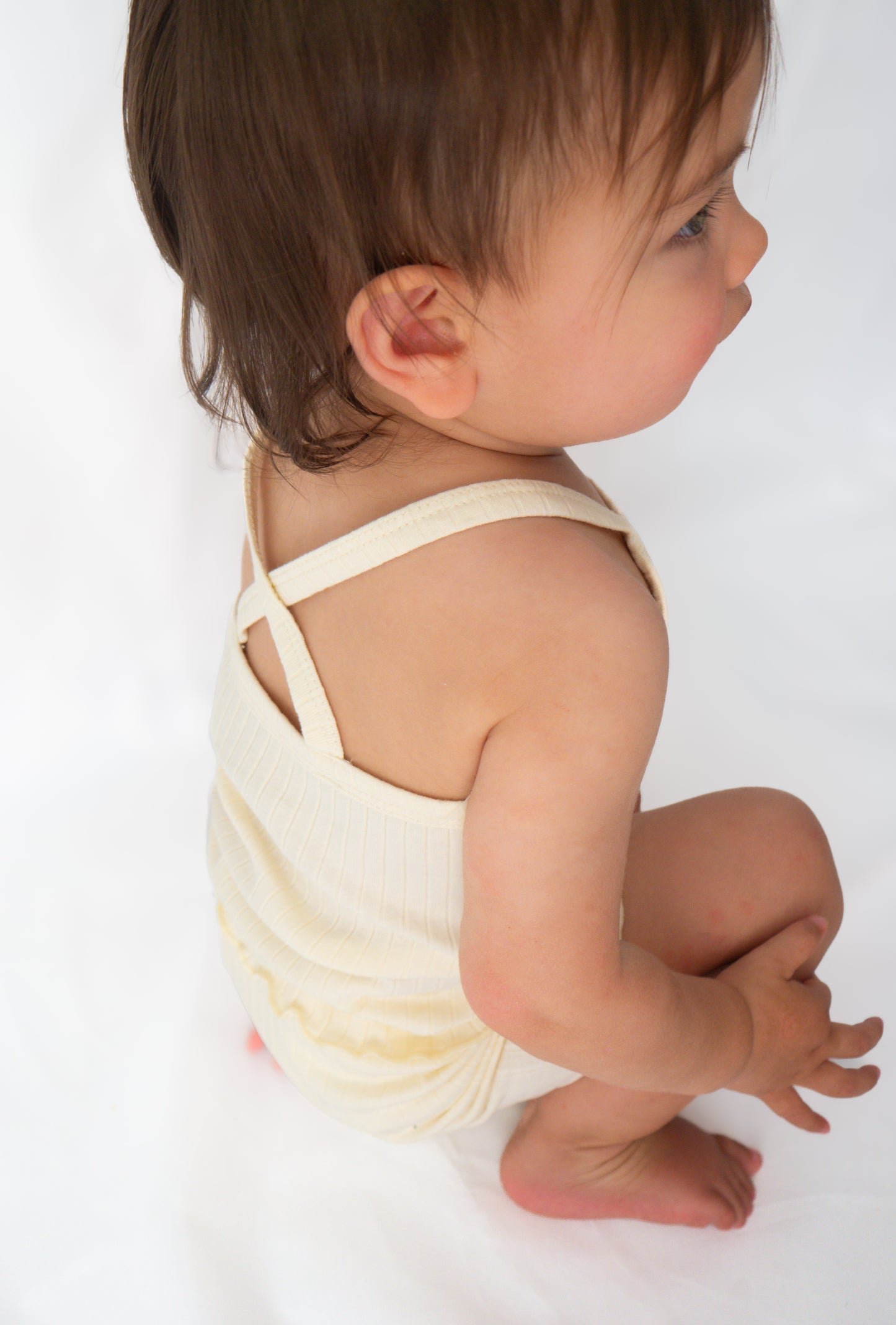 Playroom Singlet-Short Set (Misty Yellow)